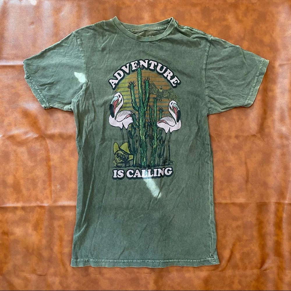 Green Adventure is Calling 100% cotton graphic tee